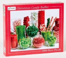 VERMONT CHRISTMAS COMPANY CASSE-TÊTE 1000 PIÈCES - BUFFET DE BONBONS DE NOËL #VC131